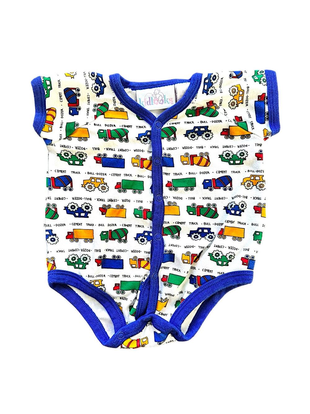 Kids Kloset Construction Truck Snap Bodysuit | 0-3 Months